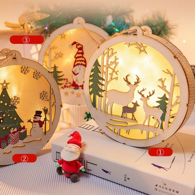 Handmade diy christmas luminous ornaments sgn804