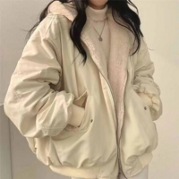 Women's Warm Thick Double-Sided Hooded Coat  - Thumbnail 2