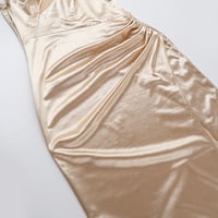 Temperament sexy slim hollow irregular slit long dress - Thumbnail 1
