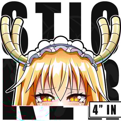 4" vinyl stickers: tohru (let her in) peeker
