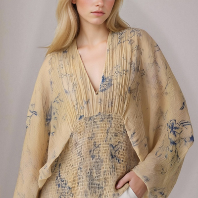 Retro fashion loose printed casual design shirt