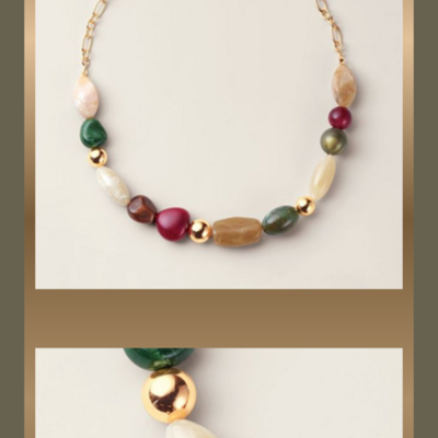 Vivid harmony beaded necklace