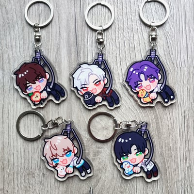 Love and deepspace caleb sylus xavier rafayel zayne claw crane machine keychain