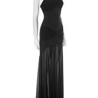 Solid color sleeveless backless slim fit hip-hugging pleated tube top dress - Thumbnail 4