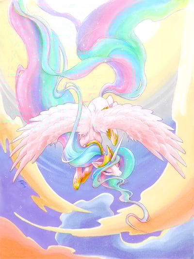 11x14.75 celestia sunrise print