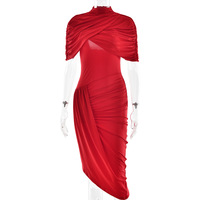 Fashion hot selling sexy slim pleated backless dress - Thumbnail 3