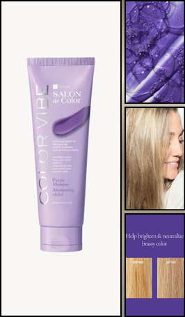 Elastine Salon De Color Color-Vibe Purple Shampoo - FINAL SALE