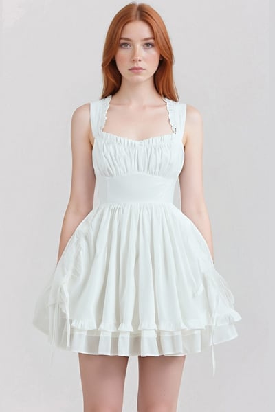 Ballet Girl White Swan Waist Princess Tutu Suspender Dress