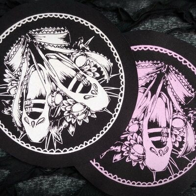 New! ballerina shoes & spiked balls kawaii goth patches - Thumbnail 1