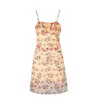 Fashion sexy printed mesh spring and summer slim suspender dress - Thumbnail 2