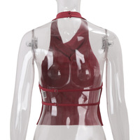 Fashionable and sexy hollow back design slim sleeveless vest - Thumbnail 3