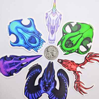 Animal skull stickers - Thumbnail 4