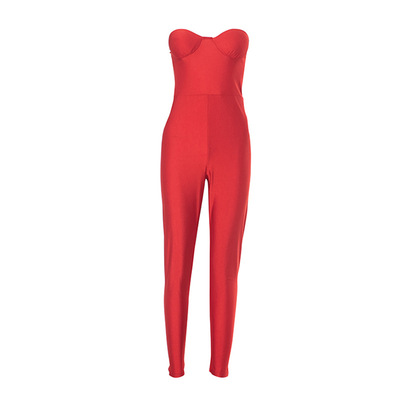 Sexy tube-top tights with a backless jumpsuit