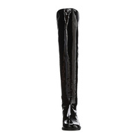Women's patent leather high-top knight boots - Thumbnail 1
