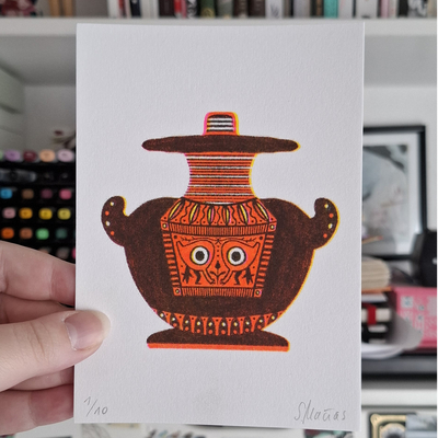 "vases" (a6 riso mini-prints)