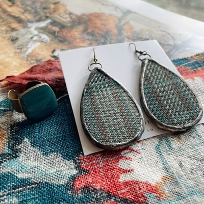 “woven together” earrings & ring set no.08