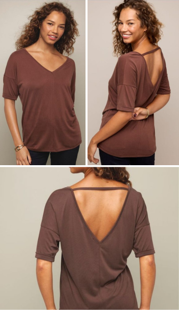 Double V-Neck Top