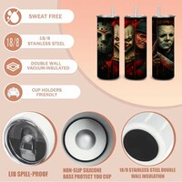 Classic Horror Movie Slashers Halloween Tumbler Collection Set | Free Ship - Thumbnail 1