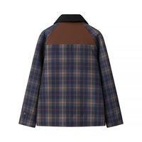 Street Fashion Casual Lapel Plaid Jacket - Thumbnail 1