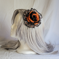 Halloween rosette hair clip - Thumbnail 1