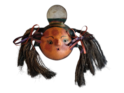 Coconut mask. Collectibles. Home decoration. Wall decoration. Interior decoration. Mexican mask. Mexican craft. Mexican Folk Art.