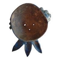 Coconut mask. Collectibles. Home decoration. Wall decoration. Interior decoration. Mexican mask. Mexican craft. Mexican Folk Art. - Thumbnail 3