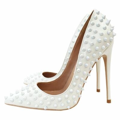 12cm rivet high heel women's fashion shoes stiletto heels