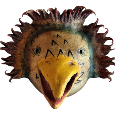 Coconut mask. collectibles. home decoration. wall decoration. interior decoration. mexican mask. mexican craft. mexican folk art.