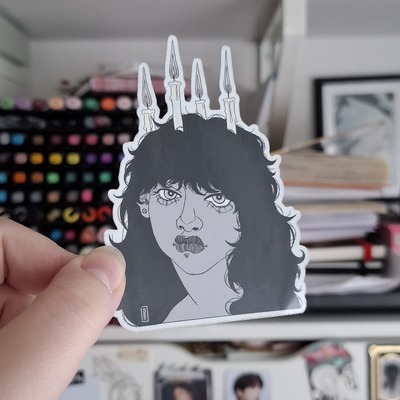 "candles" vinyl mirror sticker