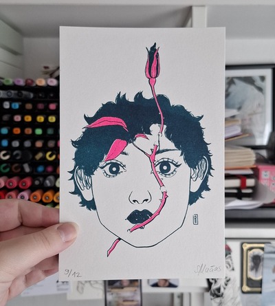 "Rose" (RISO Mini-Print)