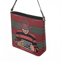 Nightmare on Elm Street Mugshot Leather Bucket Bag - Free Ship. JTPRT - Thumbnail 1