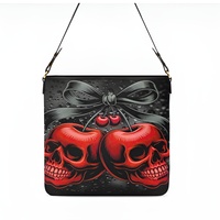 ​Dark Romance Leather Cherry Skull Crossbody Bag - Free Ship JTPRT  - Thumbnail 4