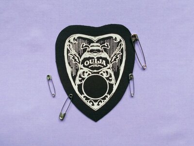 Beetle Ouija Planchette Steampunk Goth Sew-on Patches
