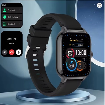 Smartwatch Sports Watch Bluetooth Call Fitness Tracker – Touch Dial, Music Control, Waterproof for Android & iPhone (Black, Silver, Pink, Golden)