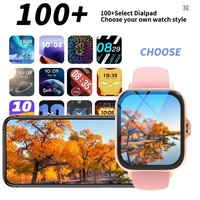 Smartwatch with Full Touch Screen – Call, Message Reminder, Music Control, Fitness Tracker Compatible with iPhone & Android (Silver, Black, Pink) - Thumbnail 4