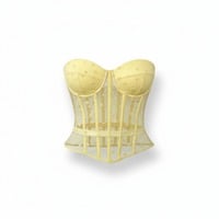 Polka Dot Fishbone Waist Shaping Vest - Thumbnail 1