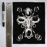 Industrial Mechanical Goth Cross Patch - Thumbnail 1