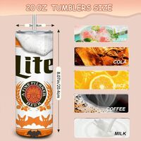 Miller Lite Halloween Tumbler, Funny Beer Can Parody 20oz Skinny Tumbler, Spooky Drinkware, Beer Lover Gift - Thumbnail 3