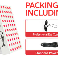 LED Beauty Therapy Light 300W – Red & Infrared Light Therapy Lamp 660nm/850nm Dual Control for Skin Care & Pain Relief (White/Black) - Thumbnail 2