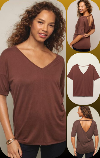 Double V-Neck Top