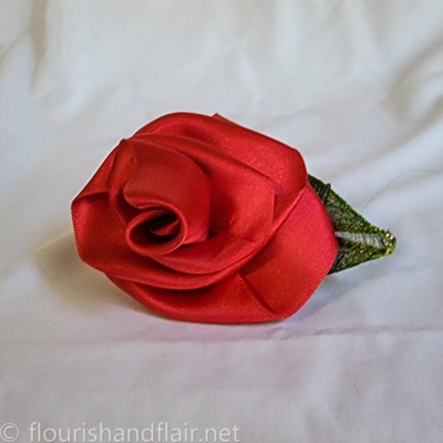 Rose hair comb