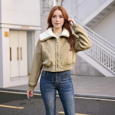 Fashionable casual loose versatile double-sided jacket