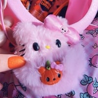 Pink Hello Ghostie Bag Charm - Thumbnail 1