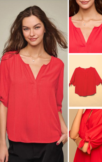 Tie-Sleeve Top