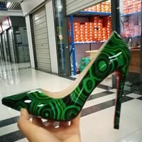 Women's printed high heels 12CM - Thumbnail 3