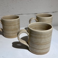 One Mashiko Pottery -Yellow Striped Mug - by Hanako Sakashita - Thumbnail 2