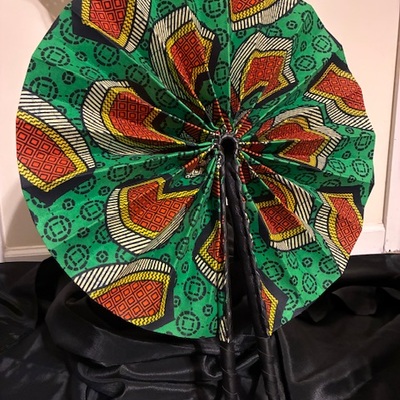 Ankara printed fan xl - Thumbnail 2