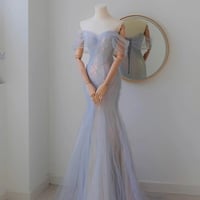 Sweetheart Neck Sequined Fish Tail Evening Gown Light Luxury Adult Gift Niche Bride Toast Dress Banquet Dress Customized - Thumbnail 2