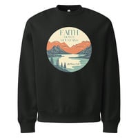 Faith Moves Mountains Oversized heavyweight sweatshirt - Thumbnail 7