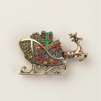 Dashing Jingle Sleigh Ride Pin - Thumbnail 1